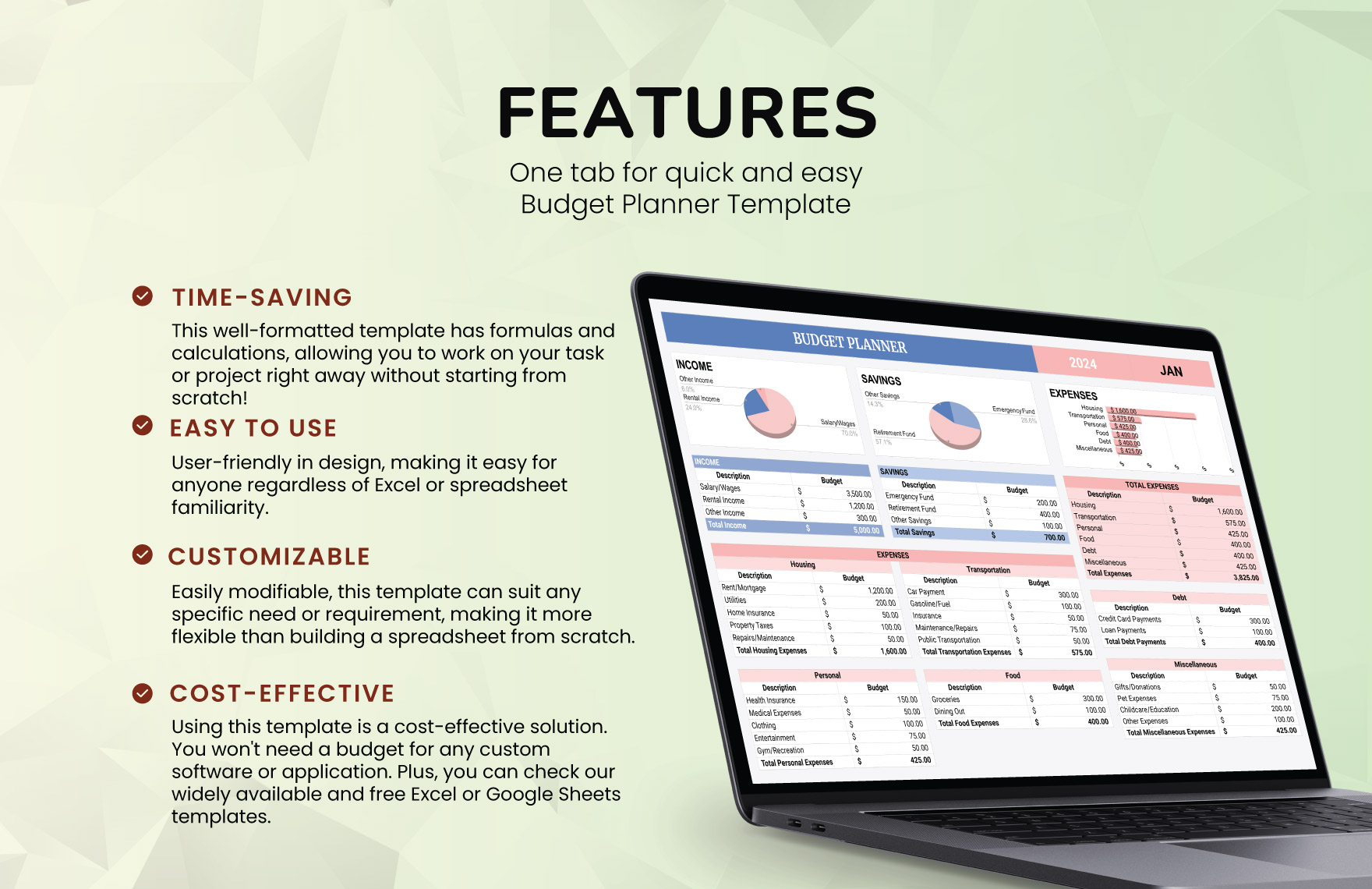 Budget Planner Template
