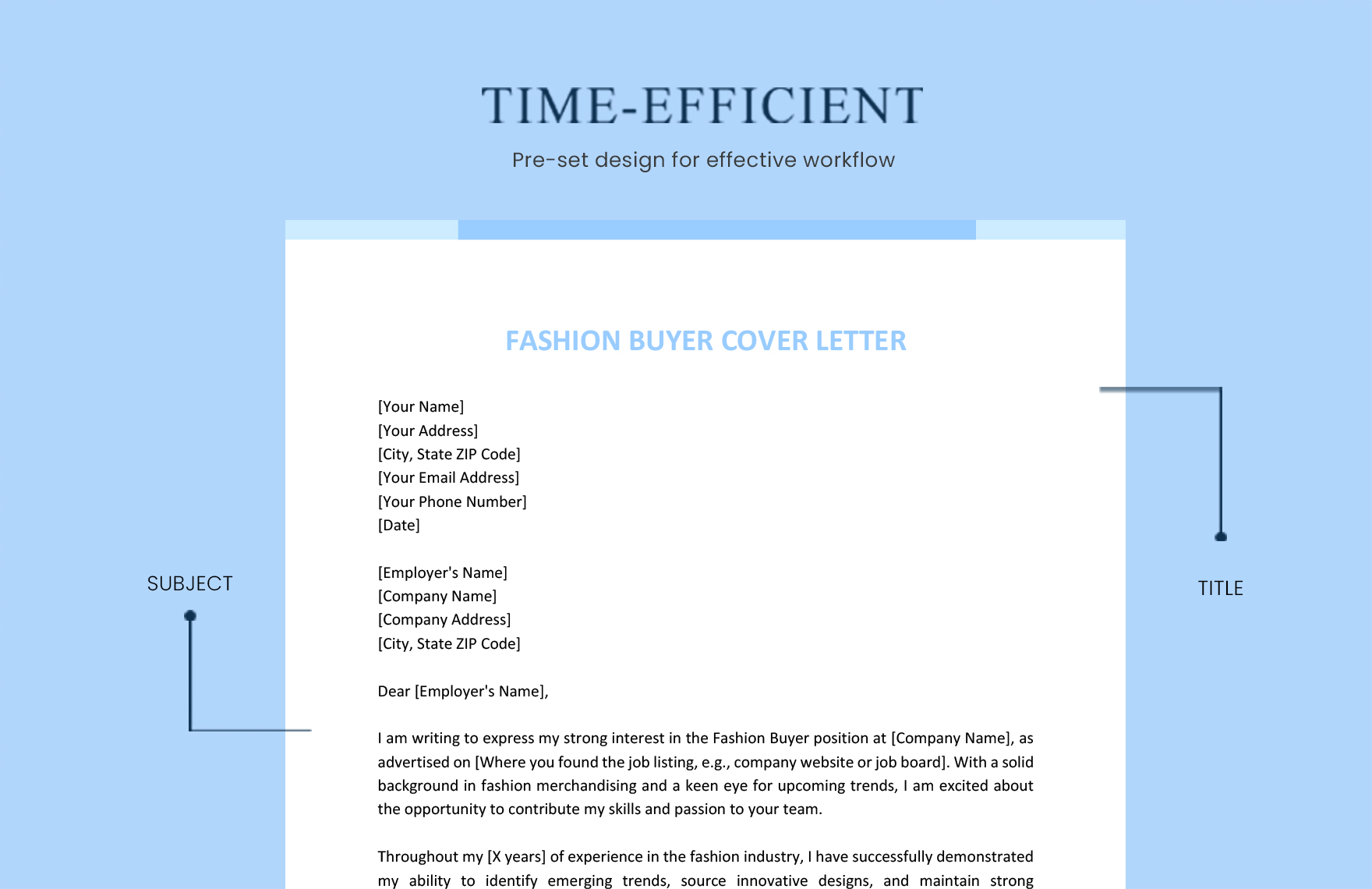 Fashion Buyer Cover Letter