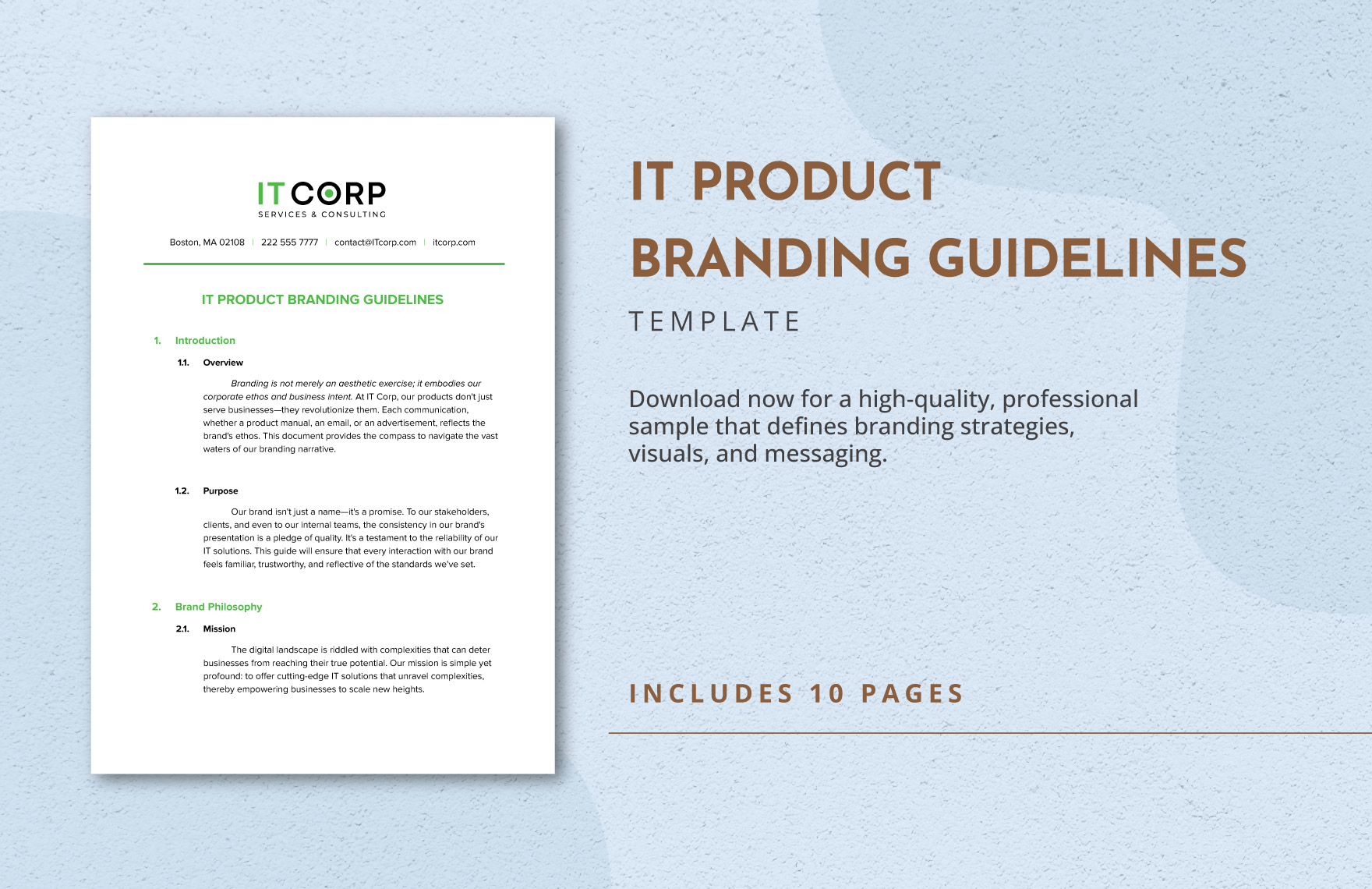 IT Product Branding Guidelines Template