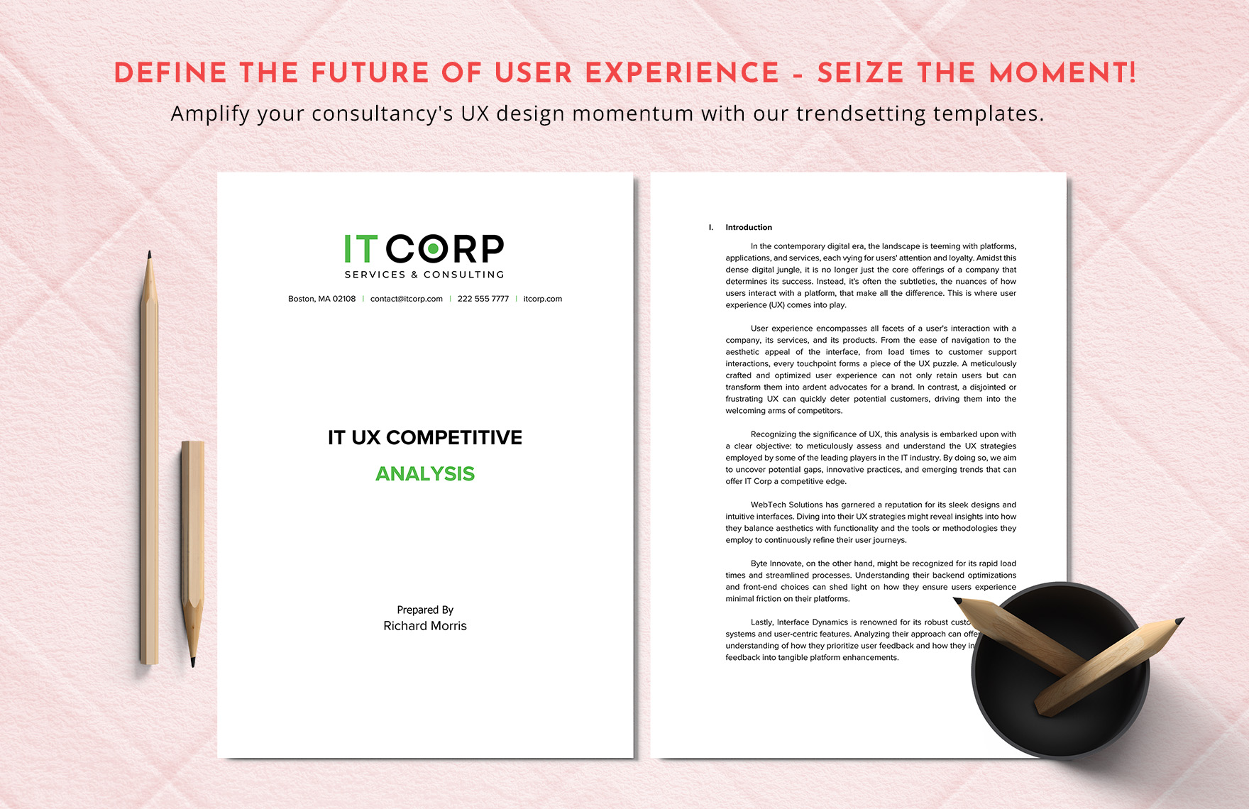 IT UX Competitive Analysis Template