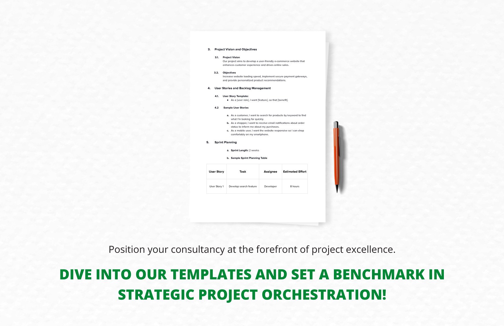 IT Project Agile Planning Guide Template