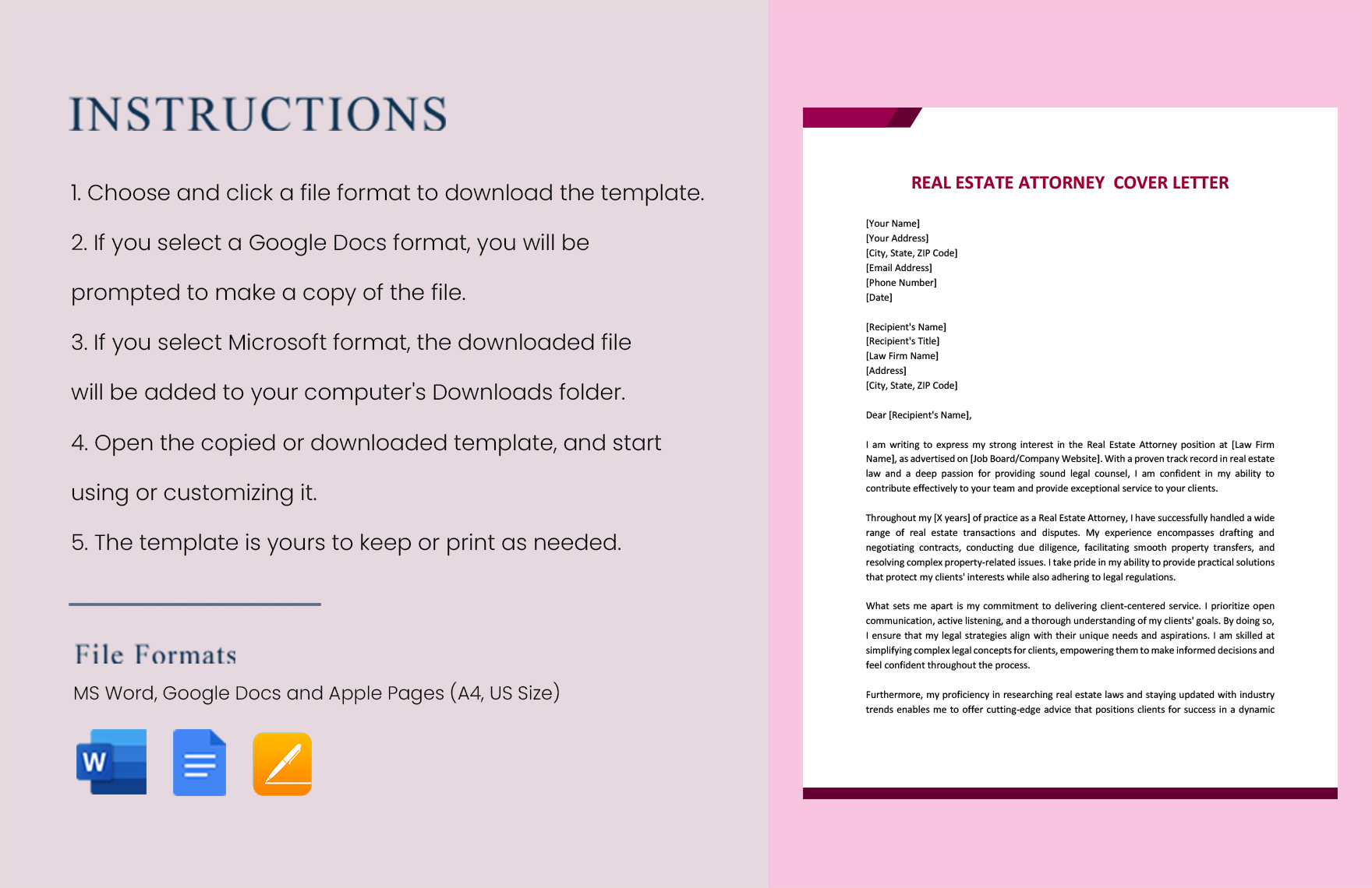 Real Estate Attorney Cover Letter