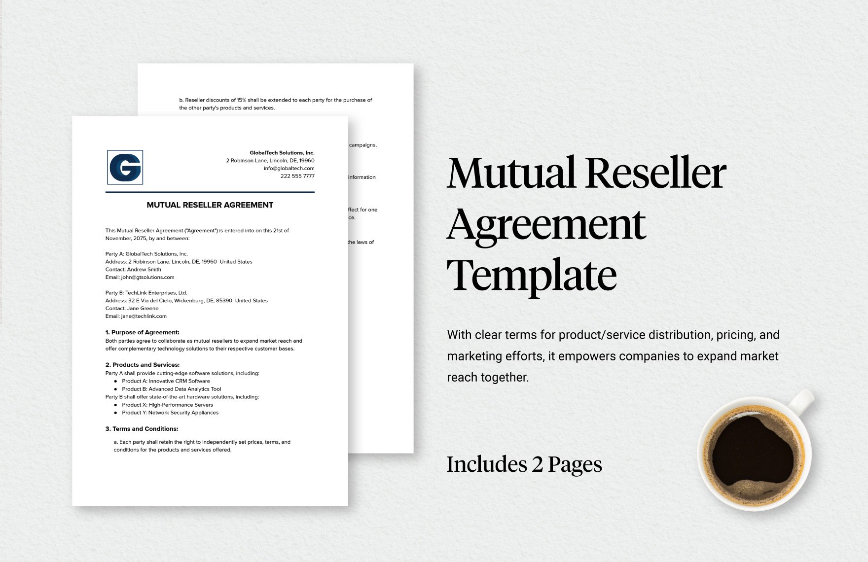 Mutual Reseller Agreement Template