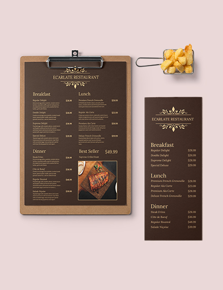 FREE Retro Christmas Menu Template Download 143 Menus In Adobe 