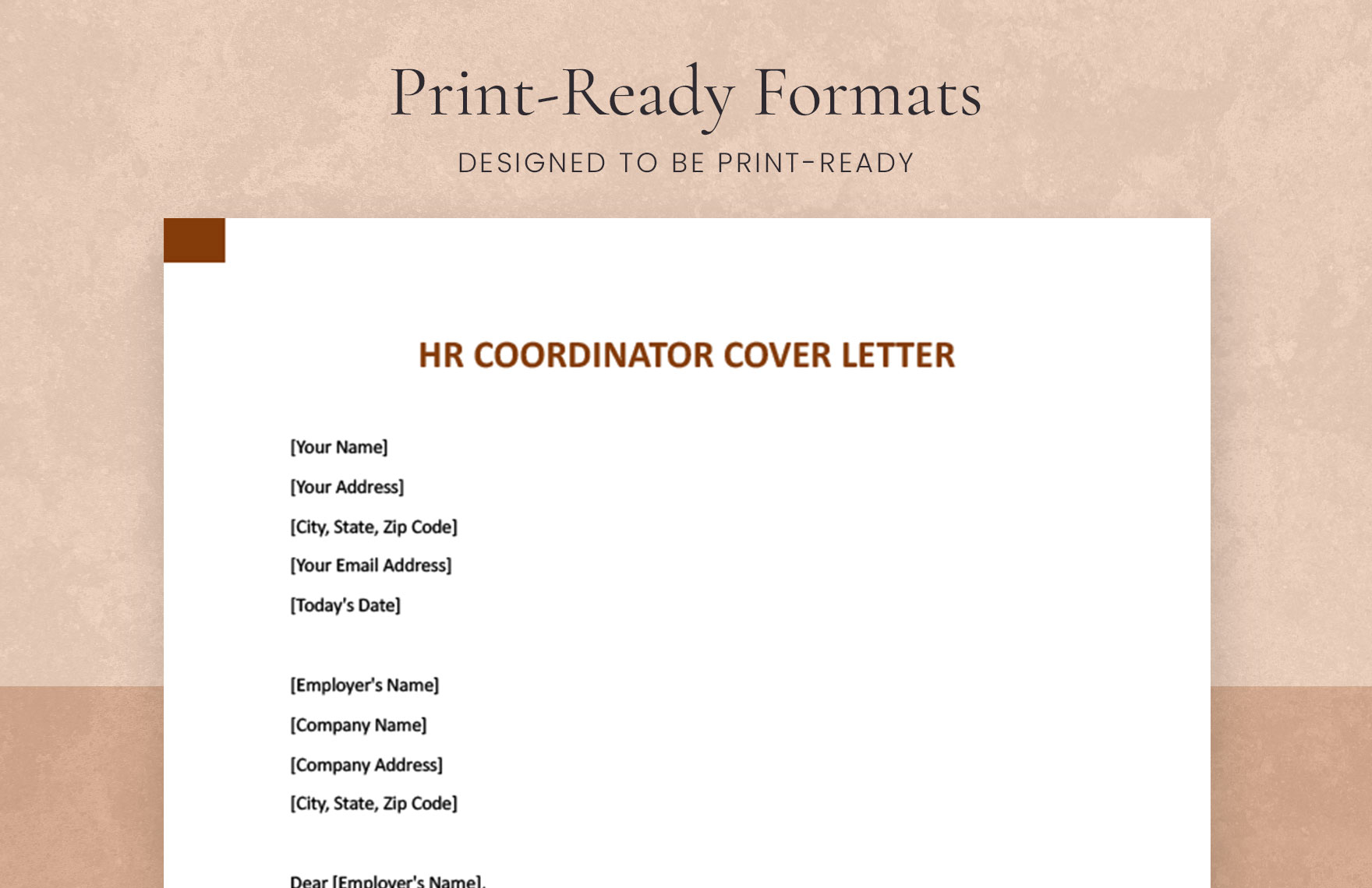 Hr Coordinator Cover Letter