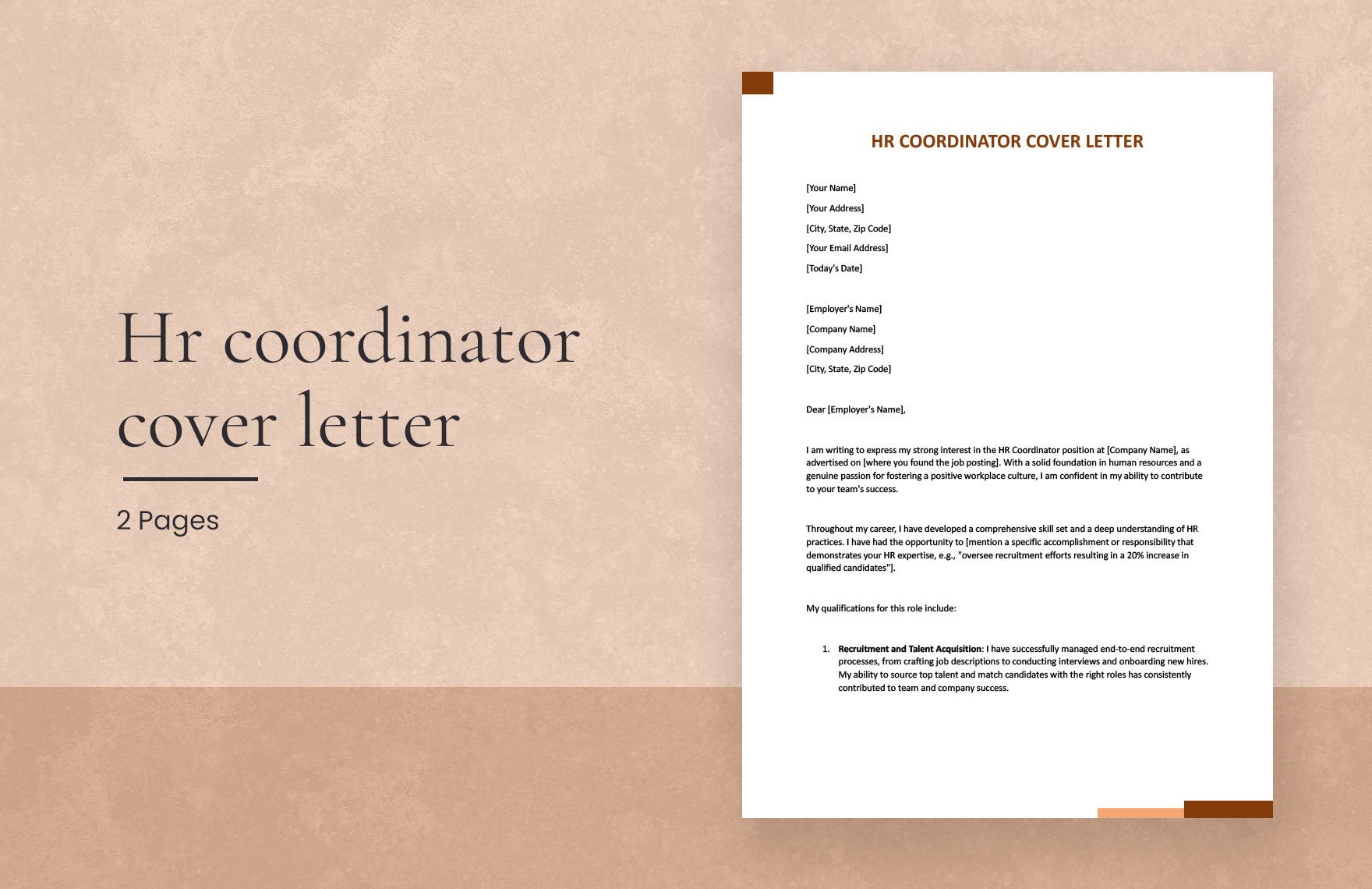 Hr Coordinator Cover Letter