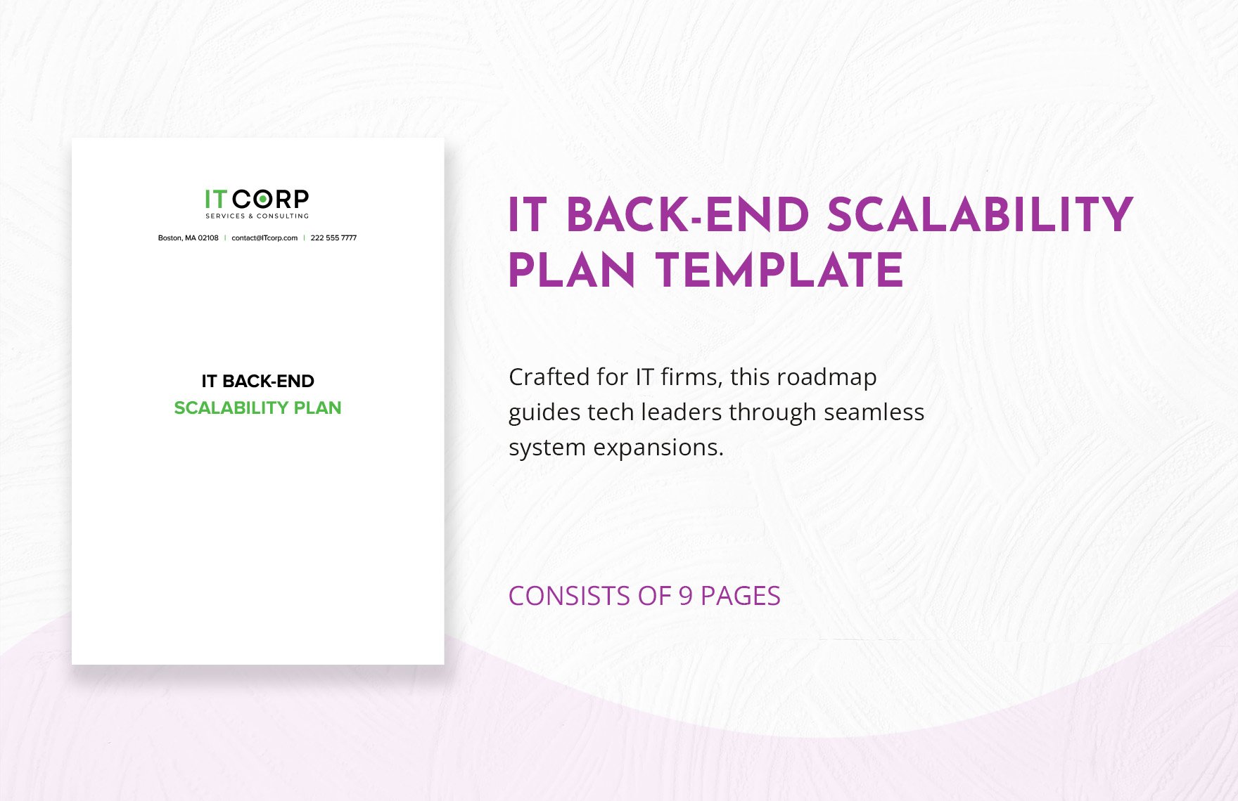 IT Back-End Scalability Plan Template in Word, Google Docs, PDF