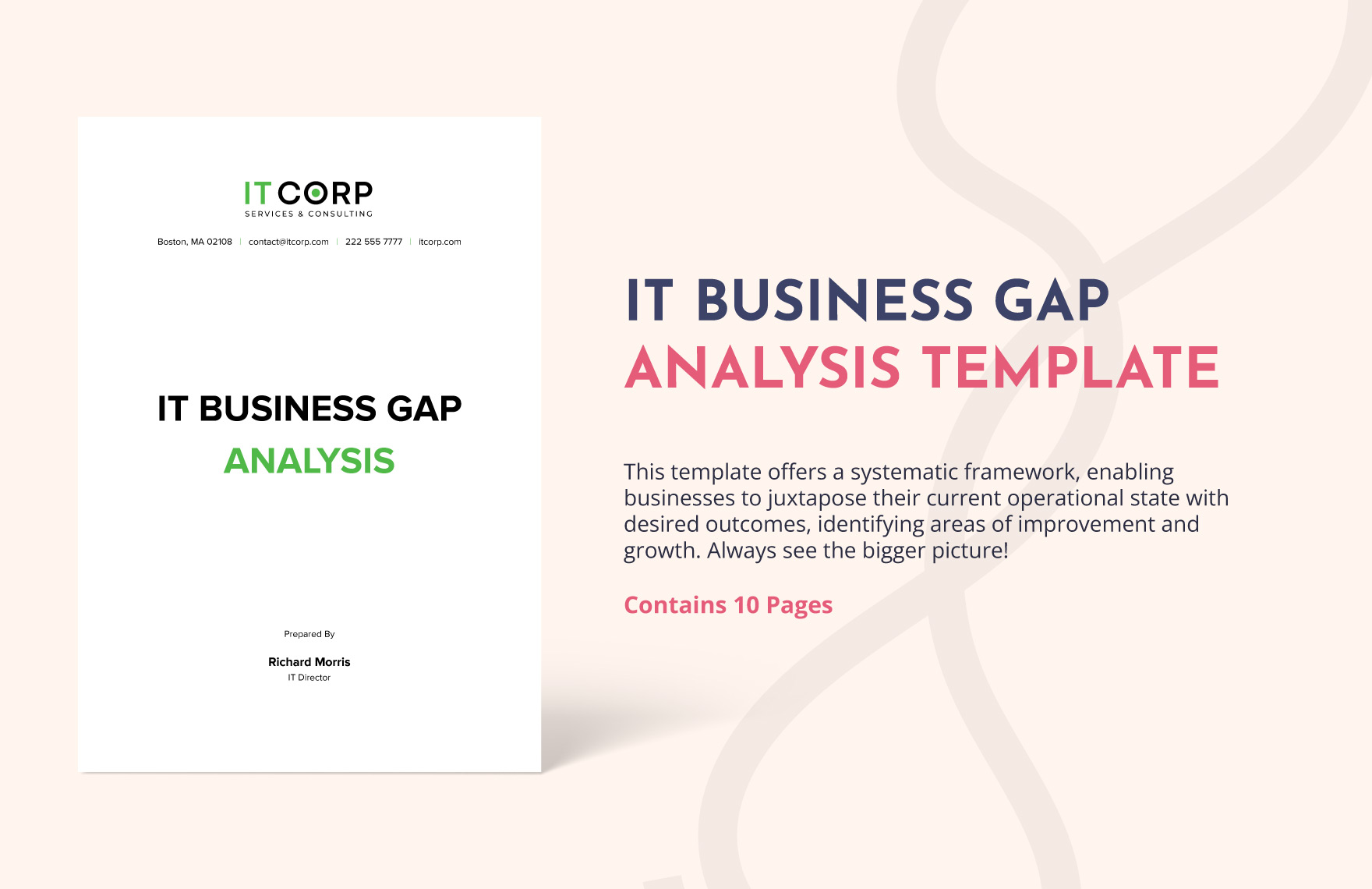 IT Business Gap Analysis Template in Word, Google Docs, PDF