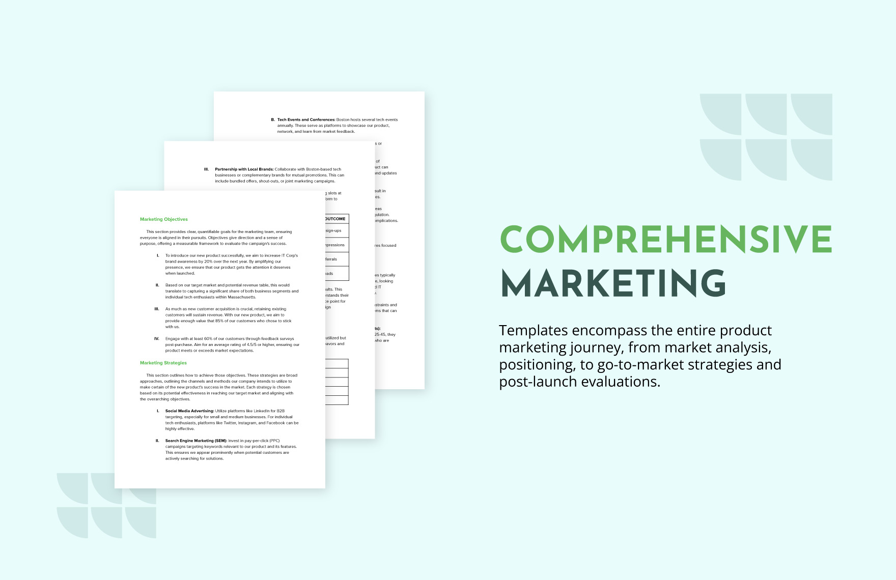 IT Product Marketing Plan Template