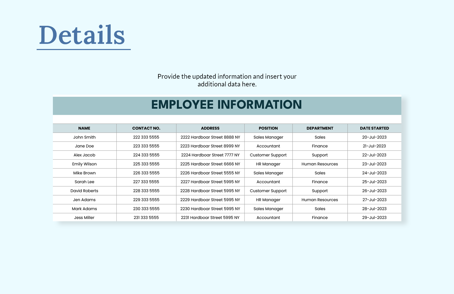 New Hire Checklist Template