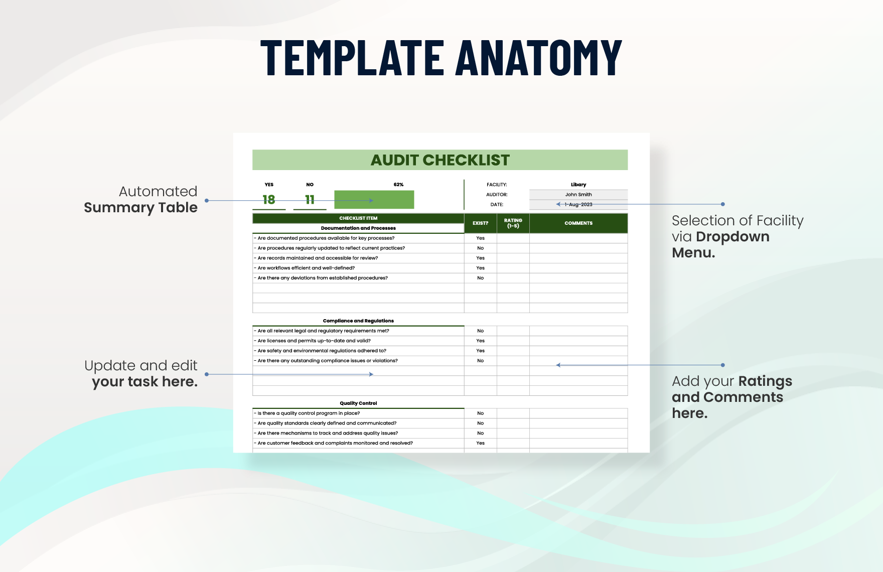Audit Checklist Template