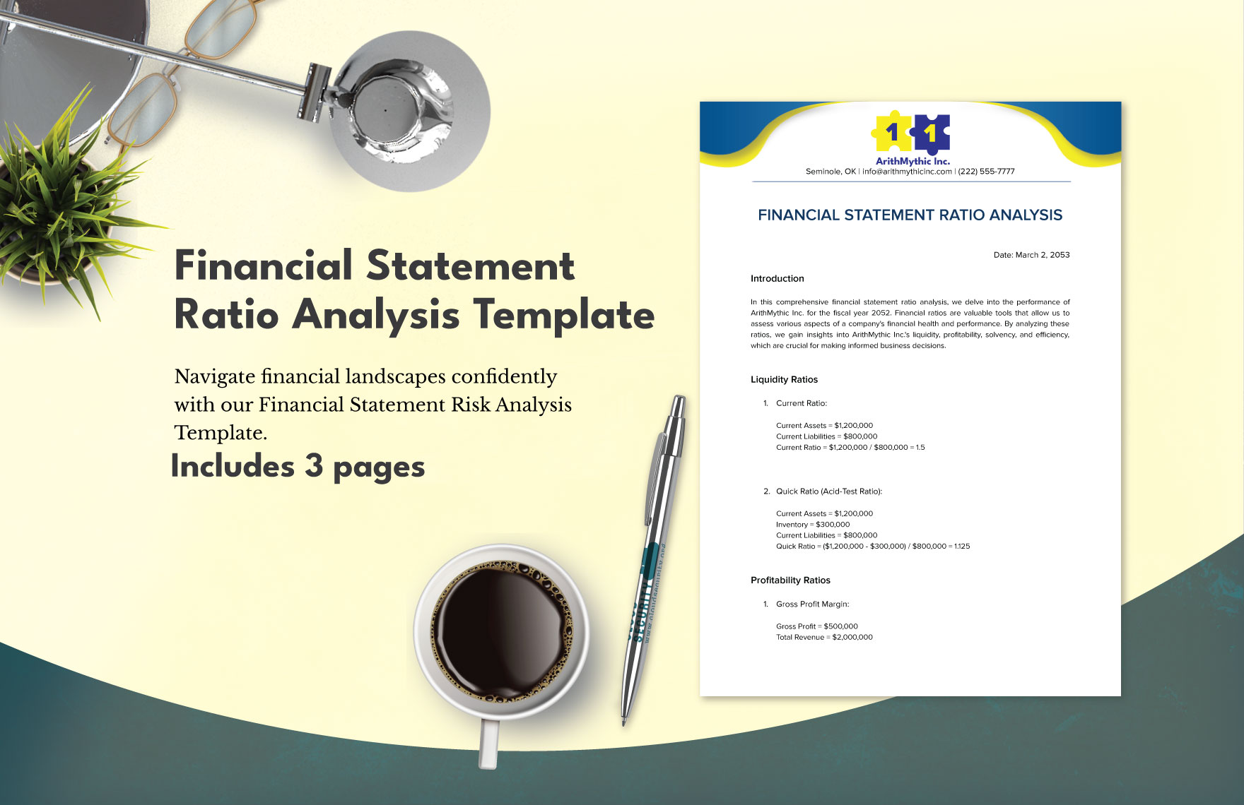 Financial Statement Ratio Analysis Template in Word, Google Docs, PDF