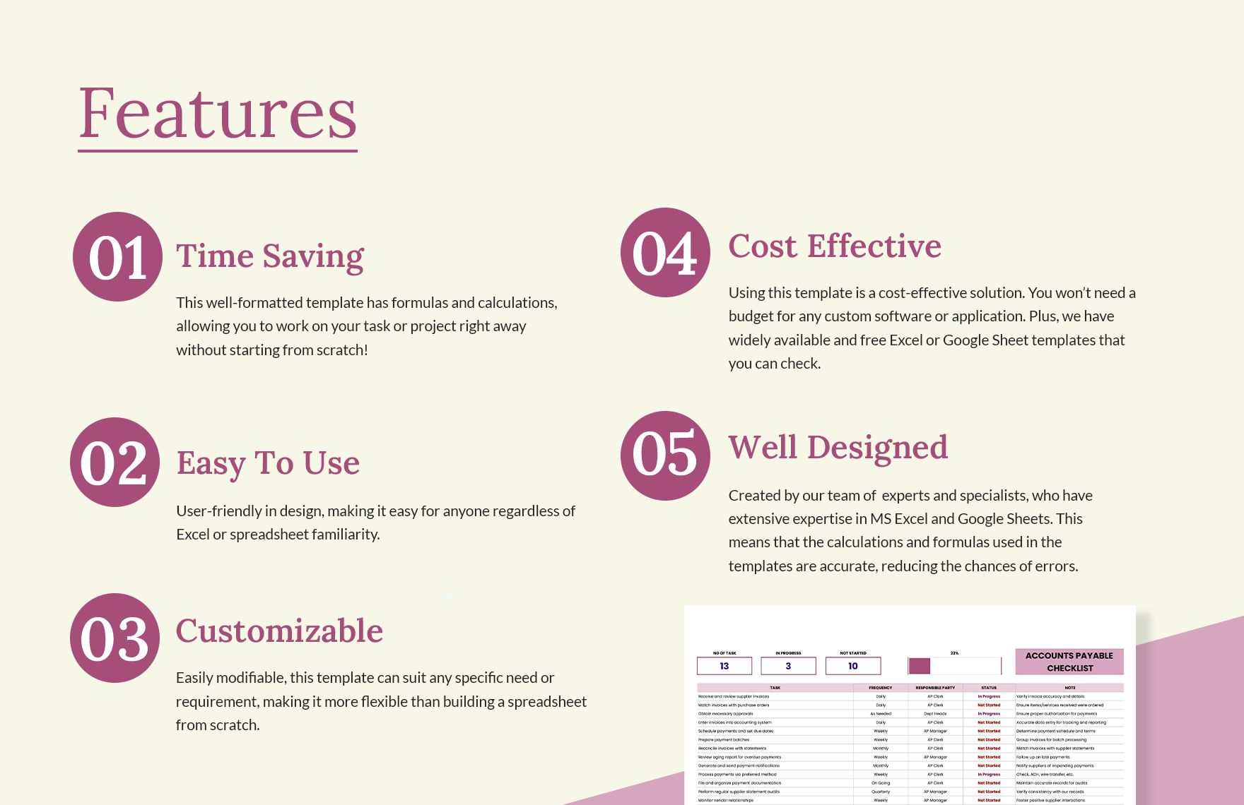 Accounts Payable Checklist Template