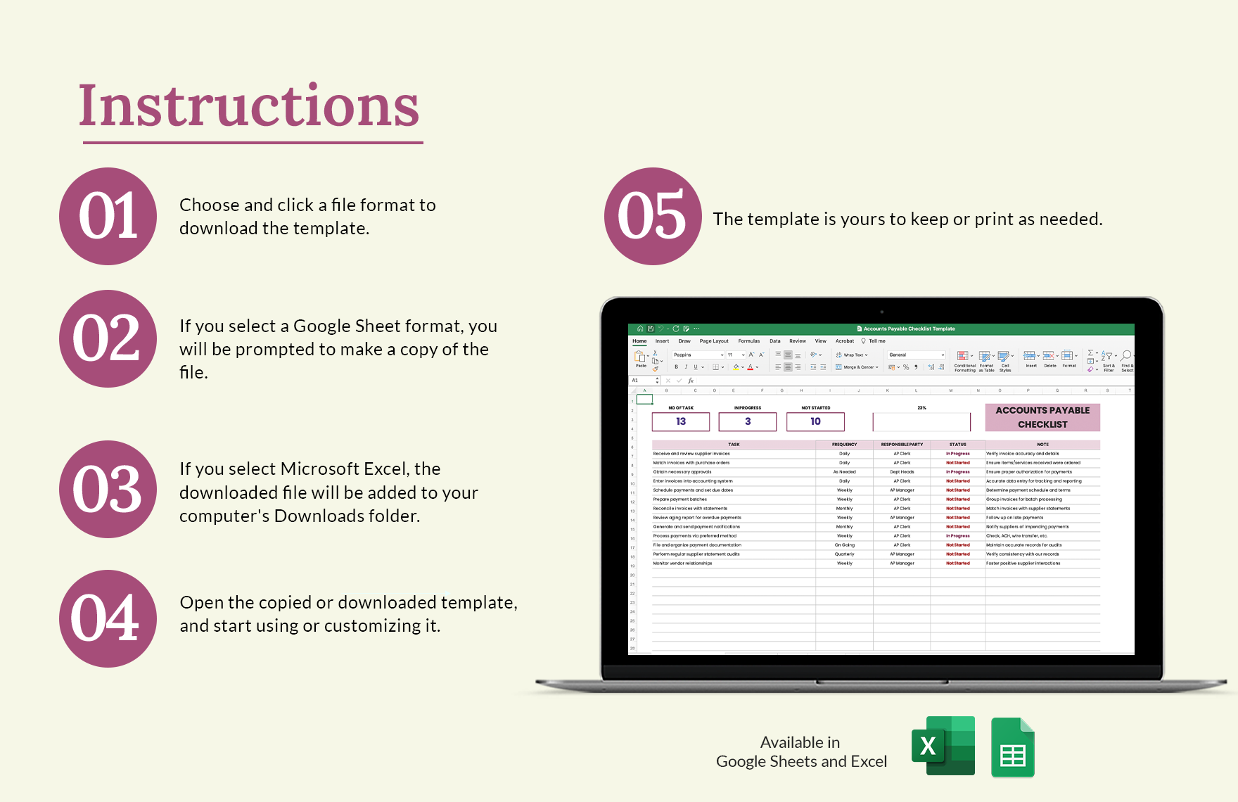 Accounts Payable Checklist Template