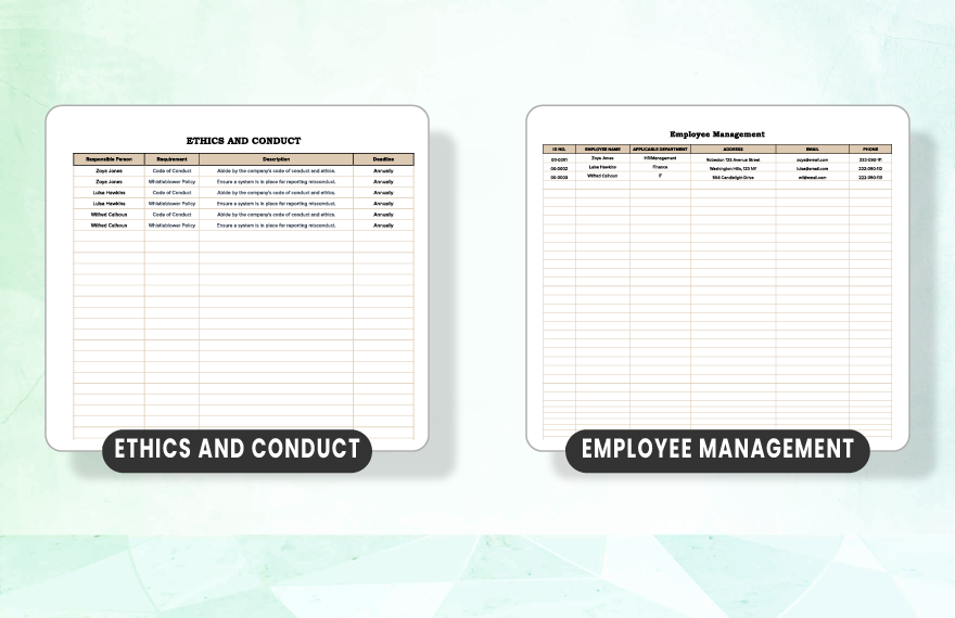 Compliance Checklist Template