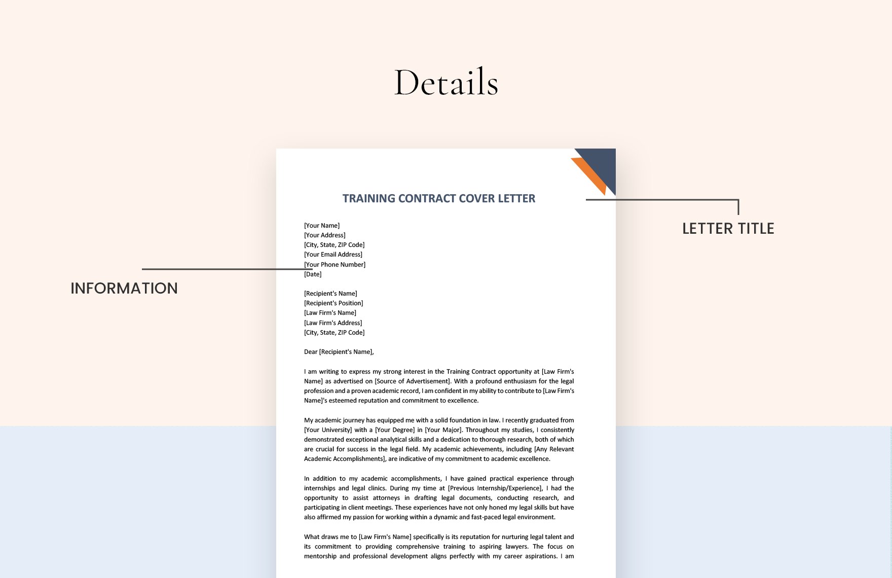 Training Contract Cover Letter