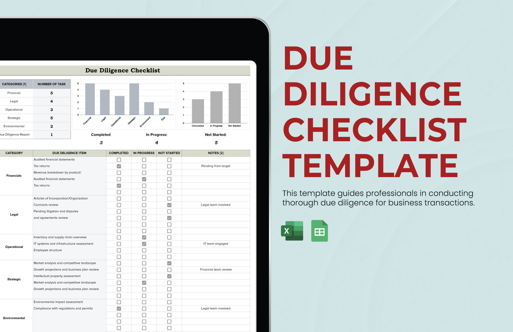 Due Diligence Checklist Template