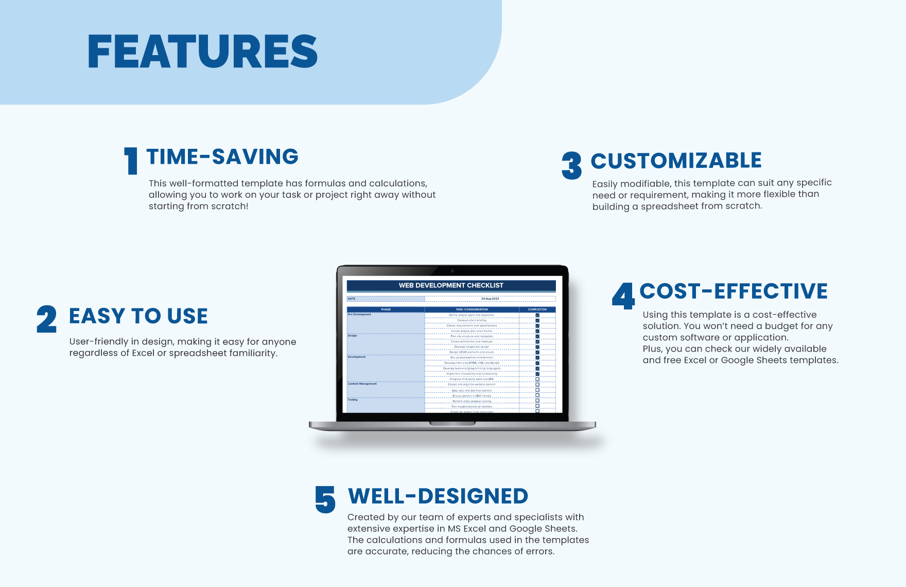 Web Development Checklist Template