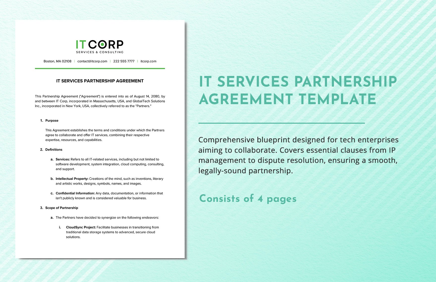 IT Services Partnership Agreement Template