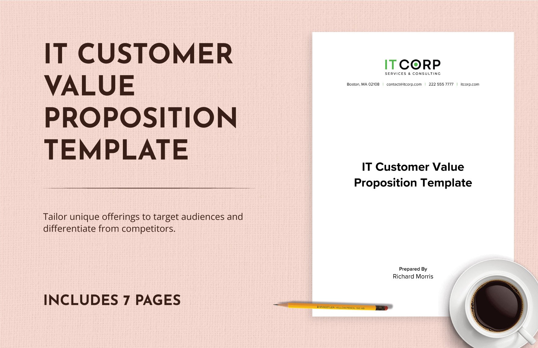 IT Customer Value Proposition Template in Word, Google Docs, PDF
