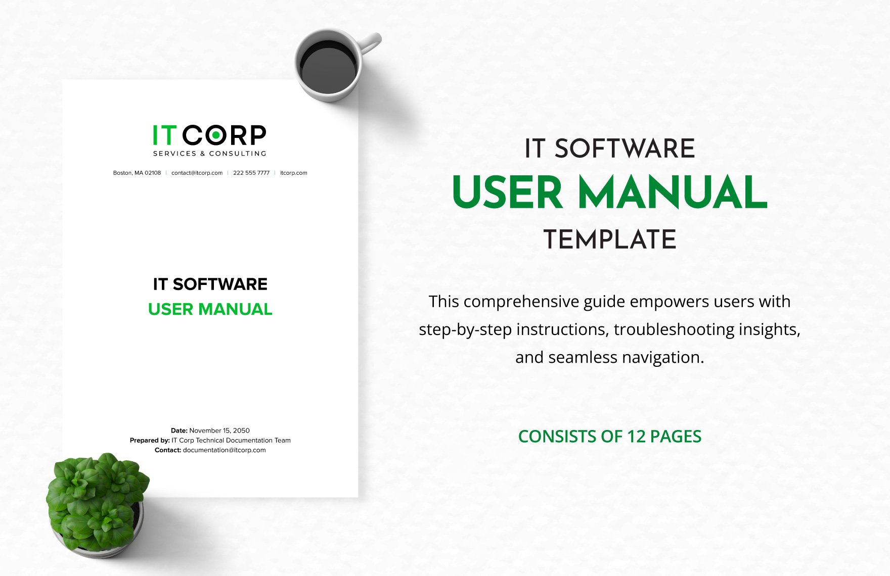 IT Software User Manual Template in Word, Google Docs, PDF