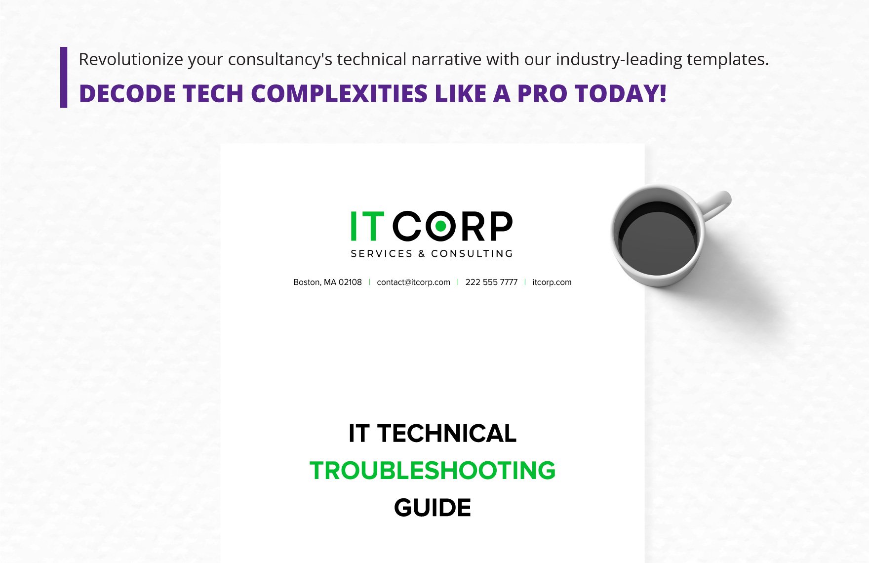 IT Technical Troubleshooting Guide Template