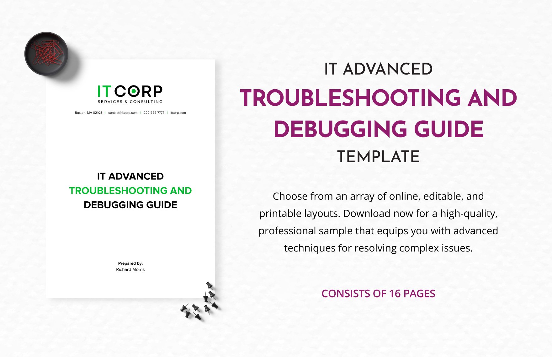 IT Advanced Troubleshooting and Debugging Guide Template