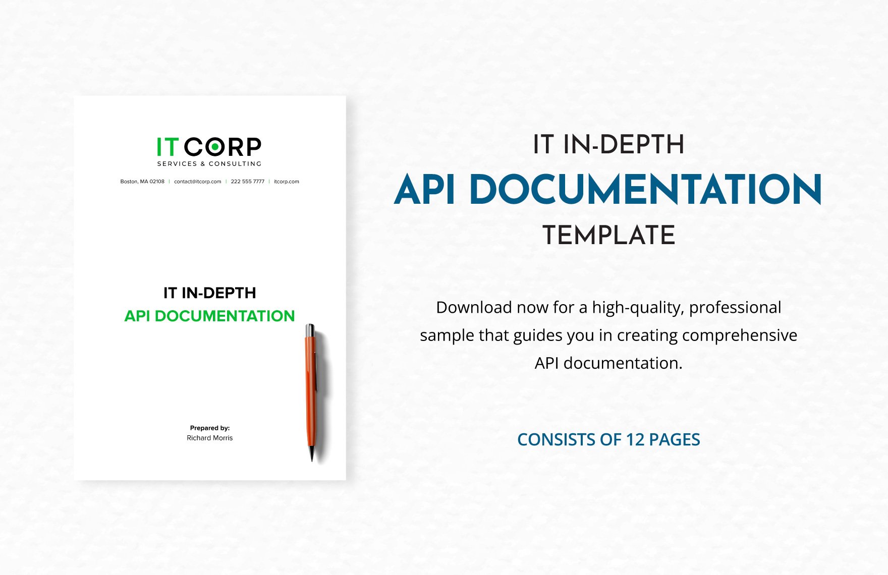 IT In-depth API Documentation Template in Word, Google Docs, PDF