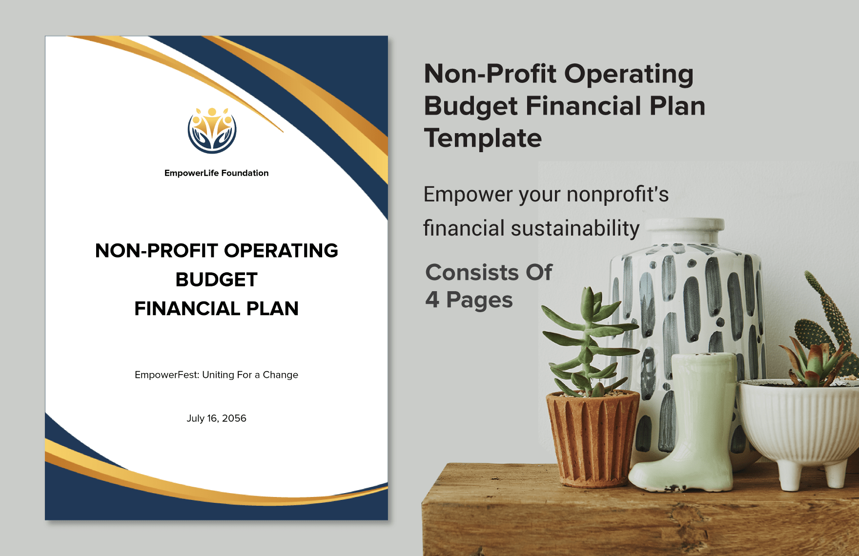 Non-Profit Operating Budget Financial Plan Template