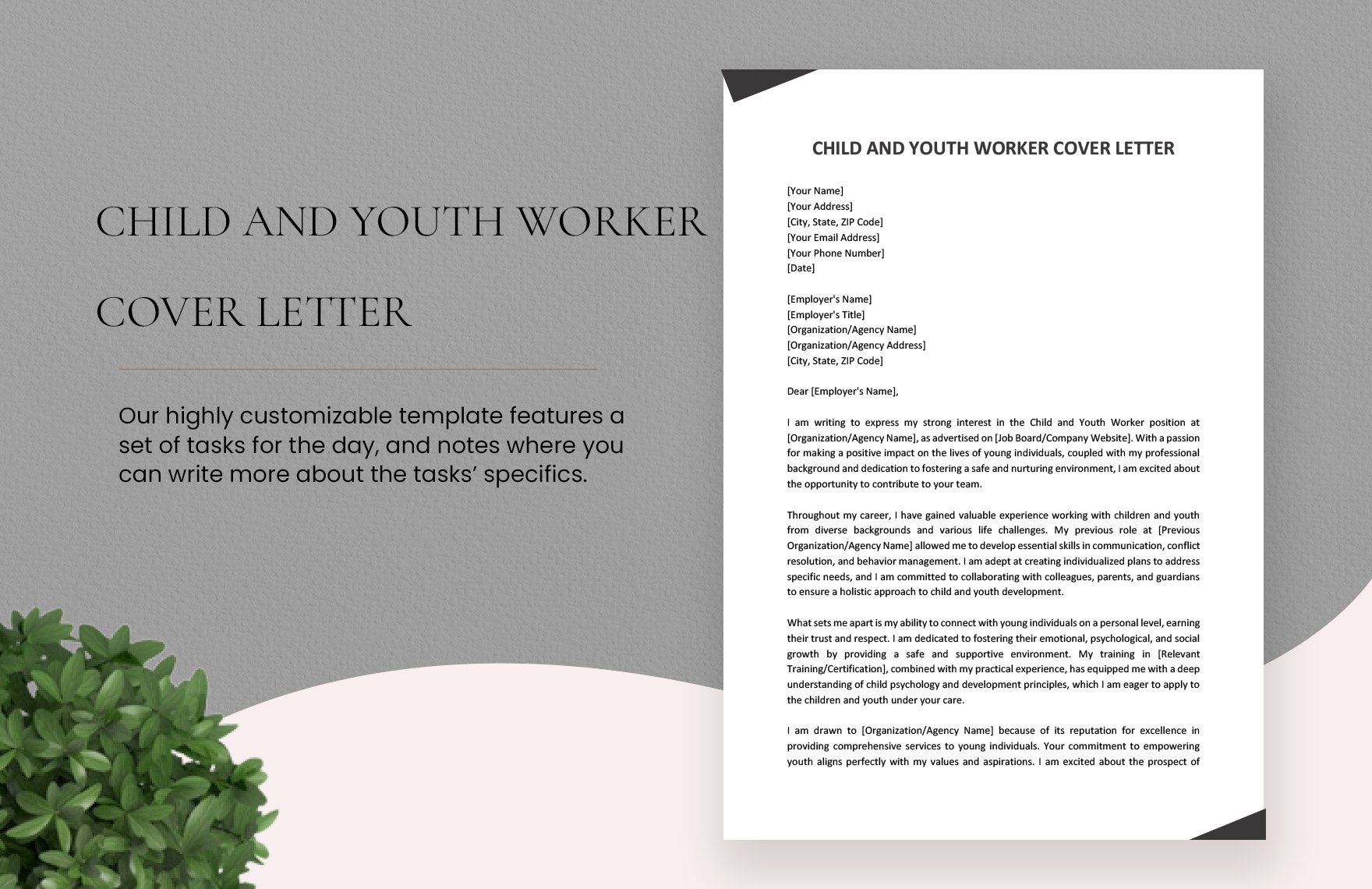 youth worker cover letter template
