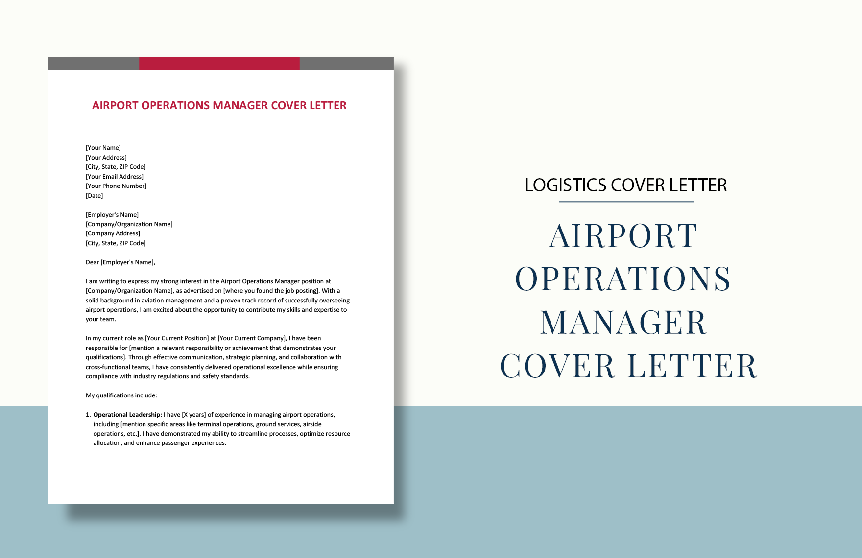 Airport Operations Manager Cover Letter
