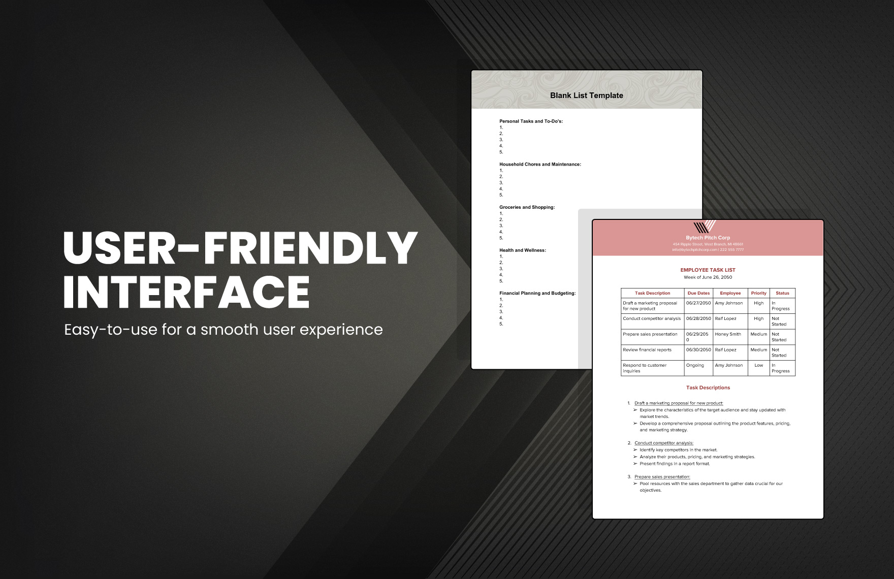 10+ List Template Bundle