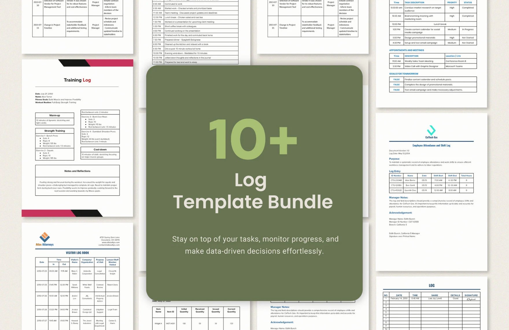 10-ultimate-log-template-bundle