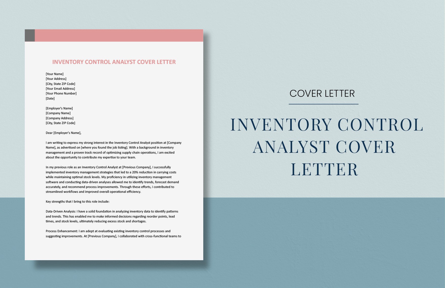 Inventory Control Analyst Cover Letter