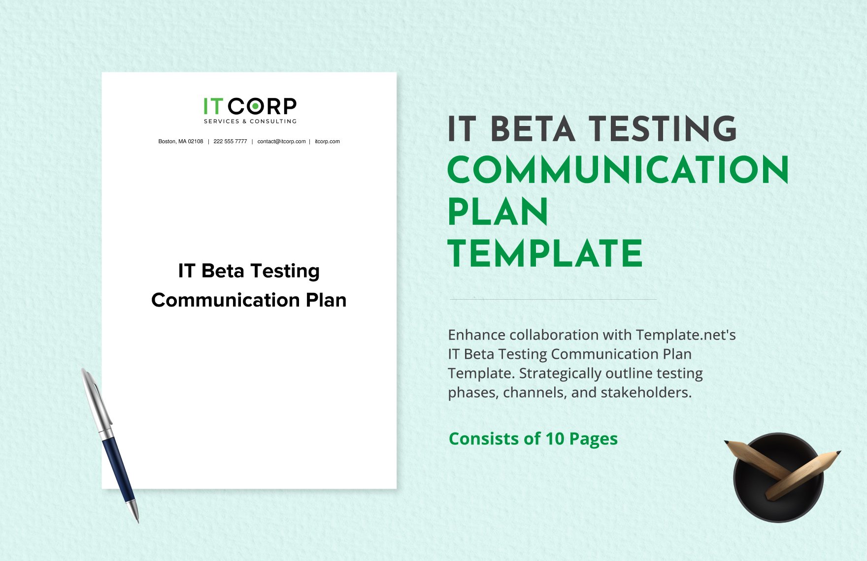 IT Beta Testing Communication Plan Template