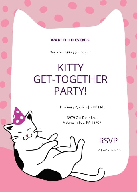 Kitty Party Invitation Card Template.jpe