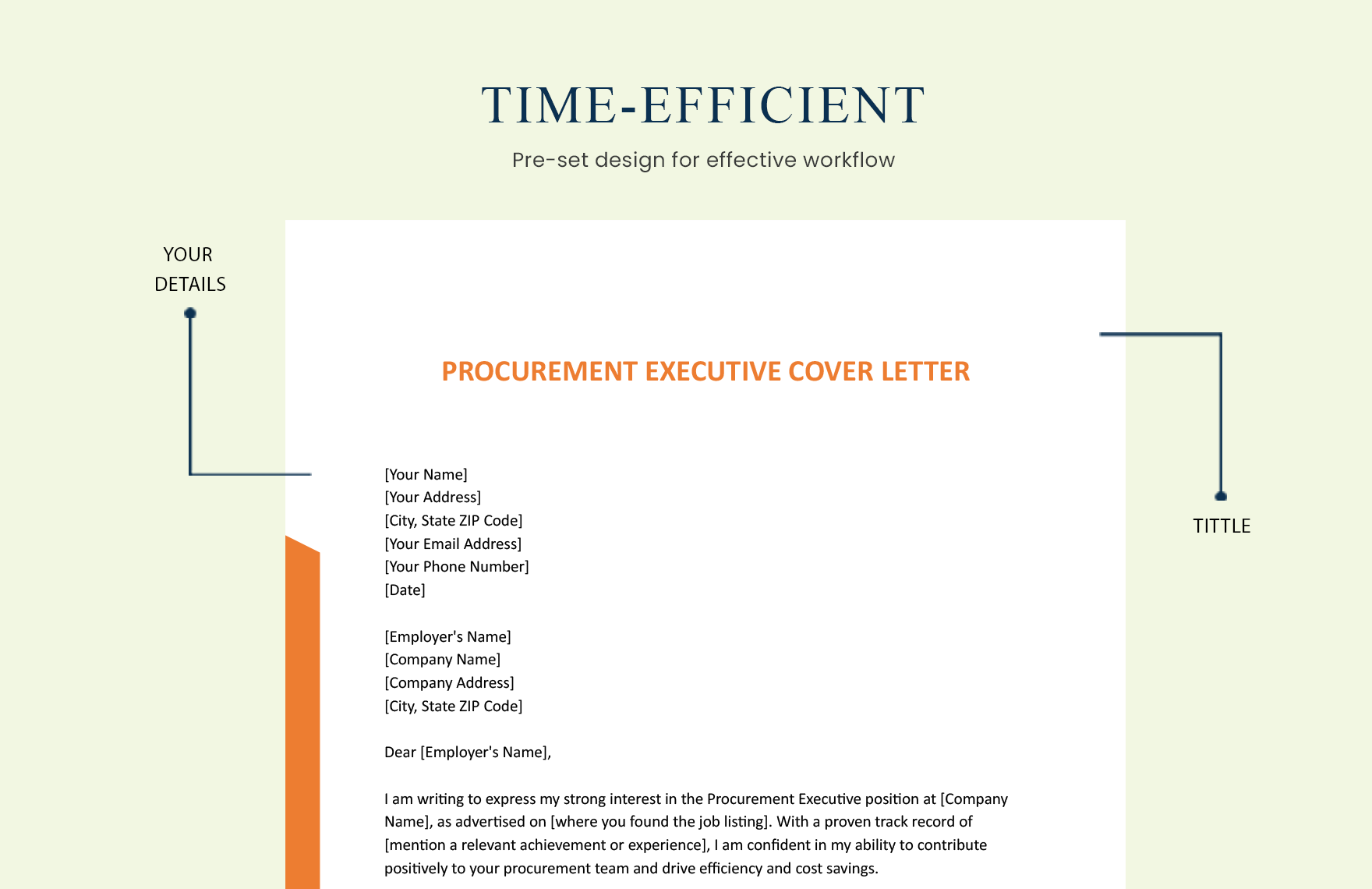 Procurement Executive Cover Letter