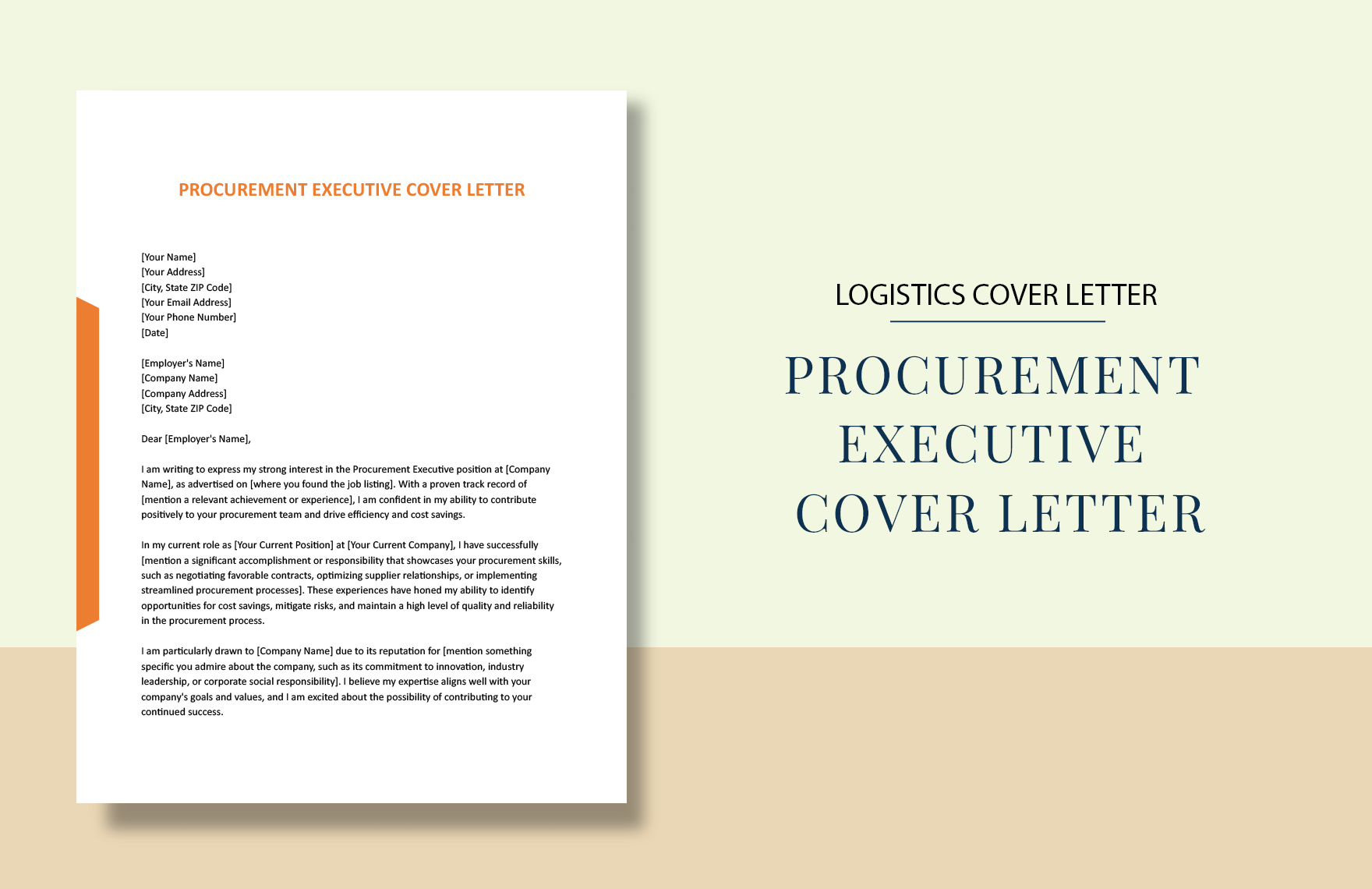 Procurement Executive Cover Letter