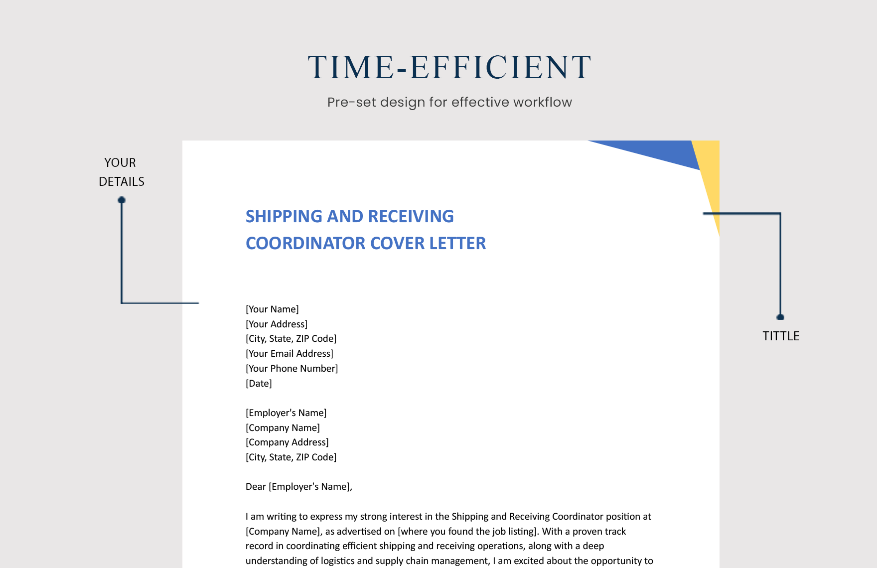 Shipping And Receiving Coordinator Cover Letter