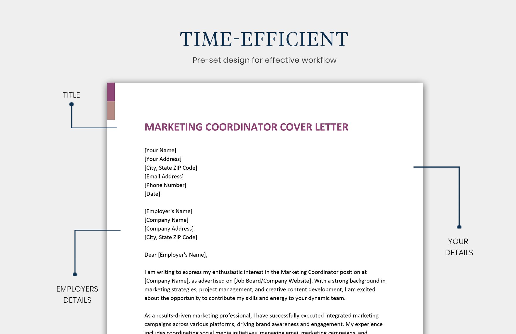 Marketing Coordinator Cover Letter
