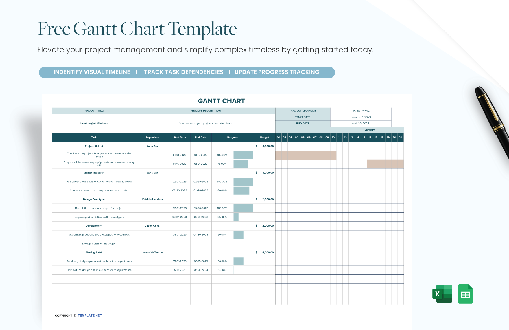 FREE Google Sheets Template - Download | Template.net