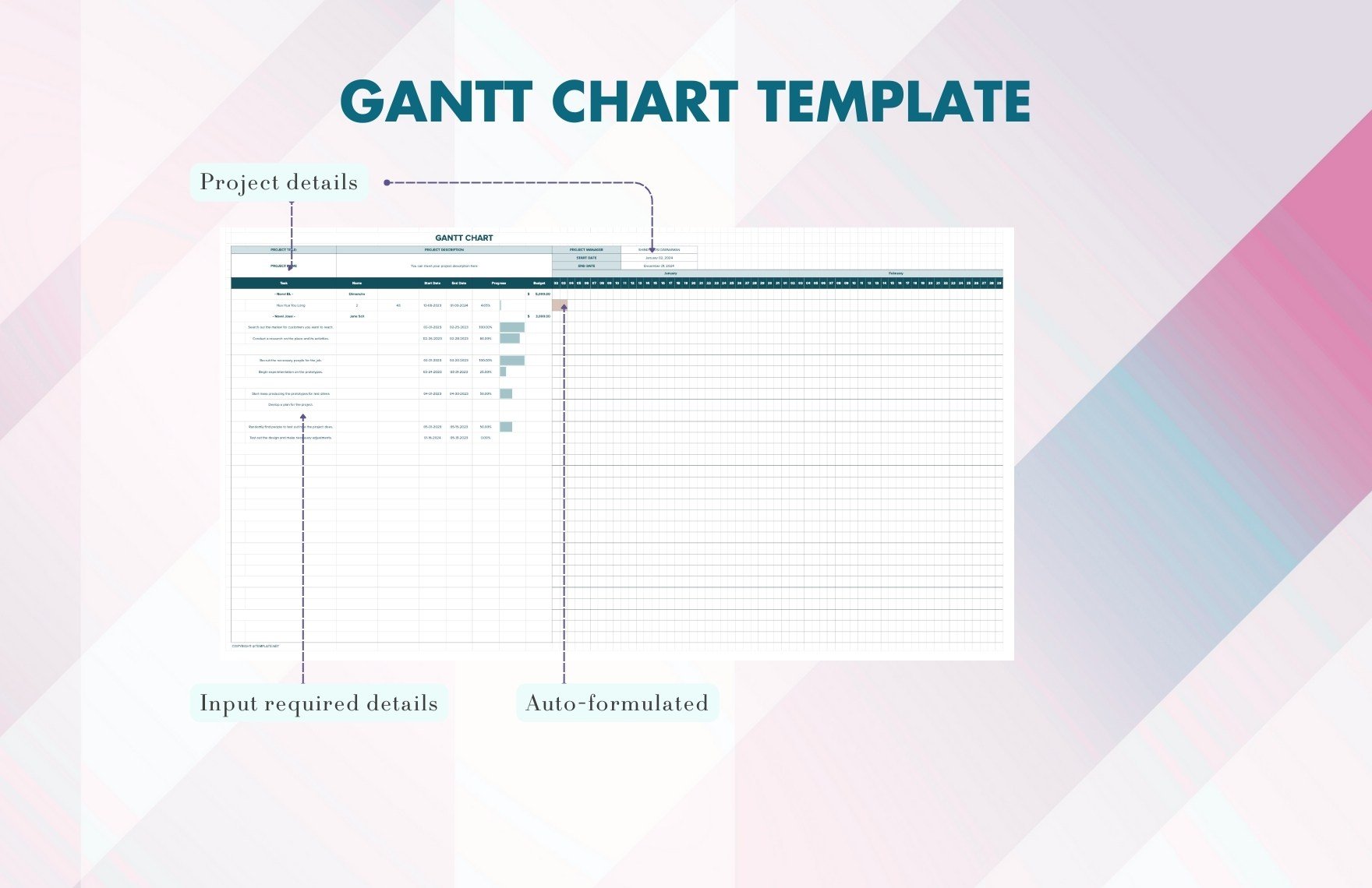 Gantt Chart Template