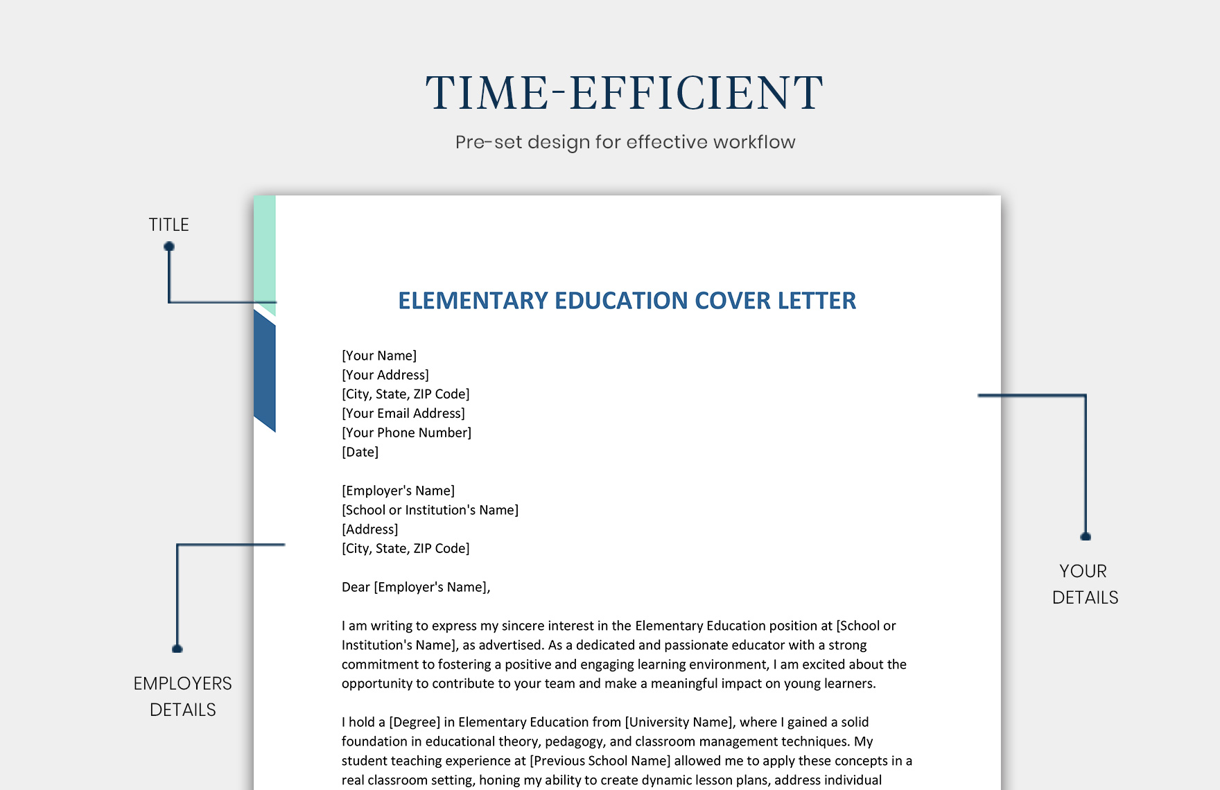 Elementary Education Cover Letter