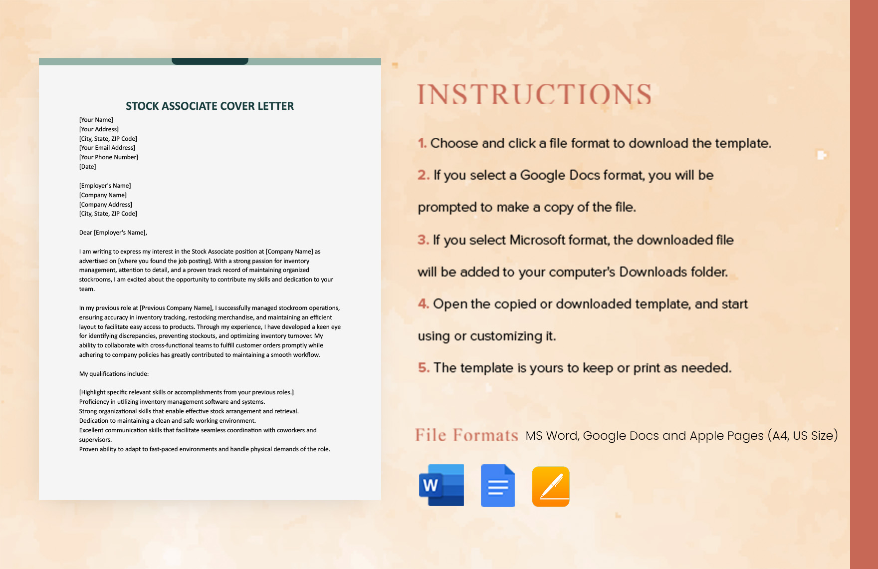 Stock Associate Cover Letter In Word Google Docs Download Template Stock Associate Cover Letter In Word Google Docs Download Template