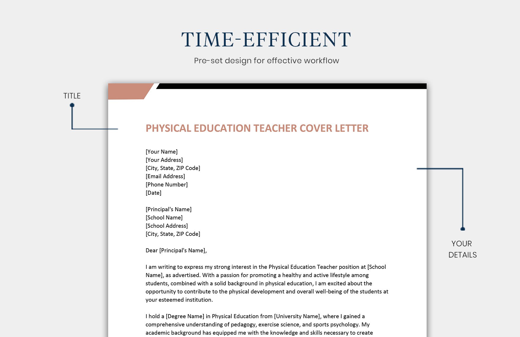 Physical Education Teacher Cover Letter