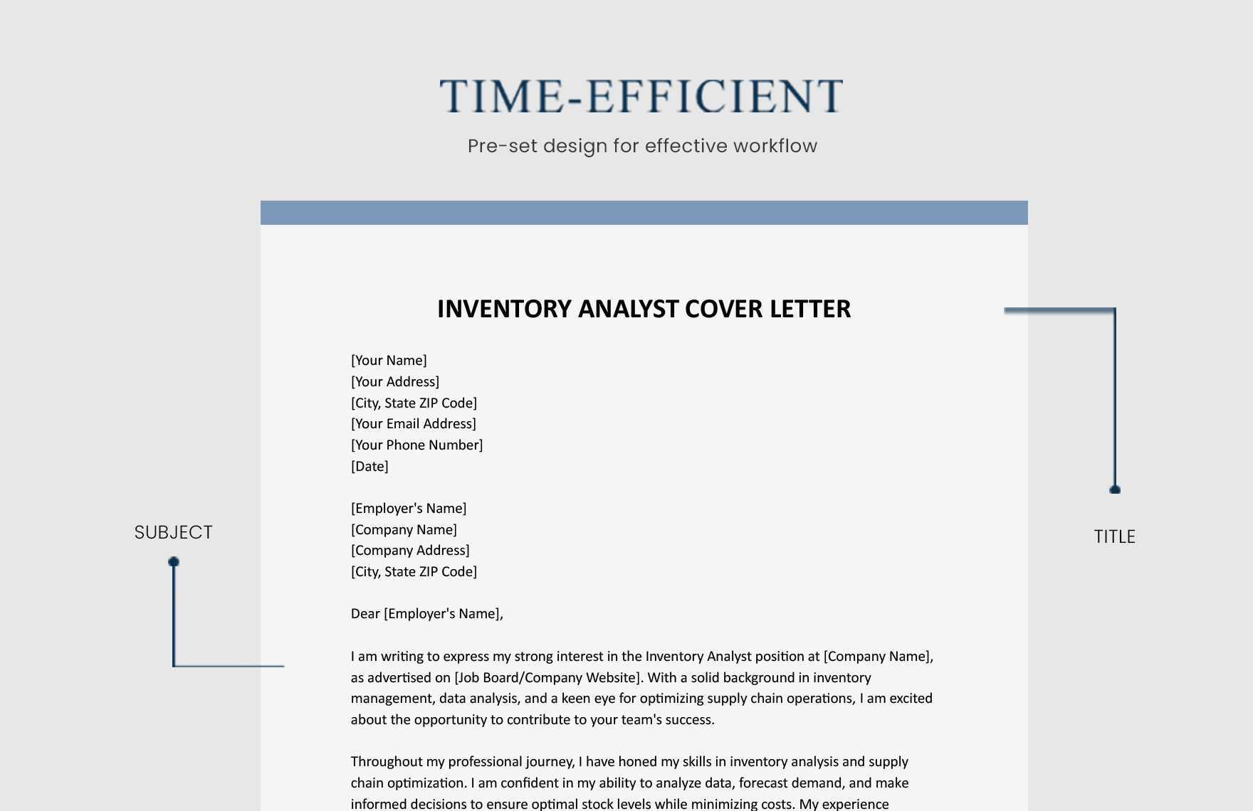 Inventory Analyst Cover Letter