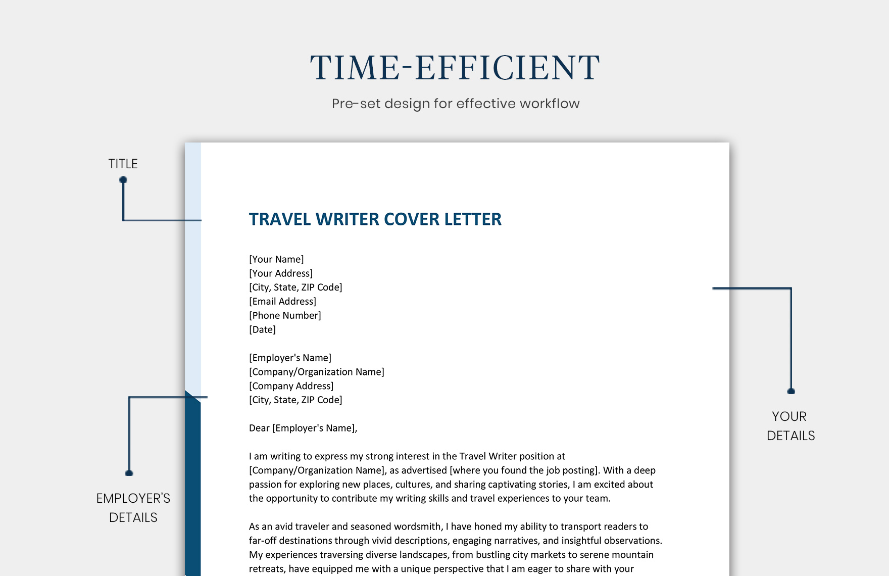 Travel Writer Cover Letter