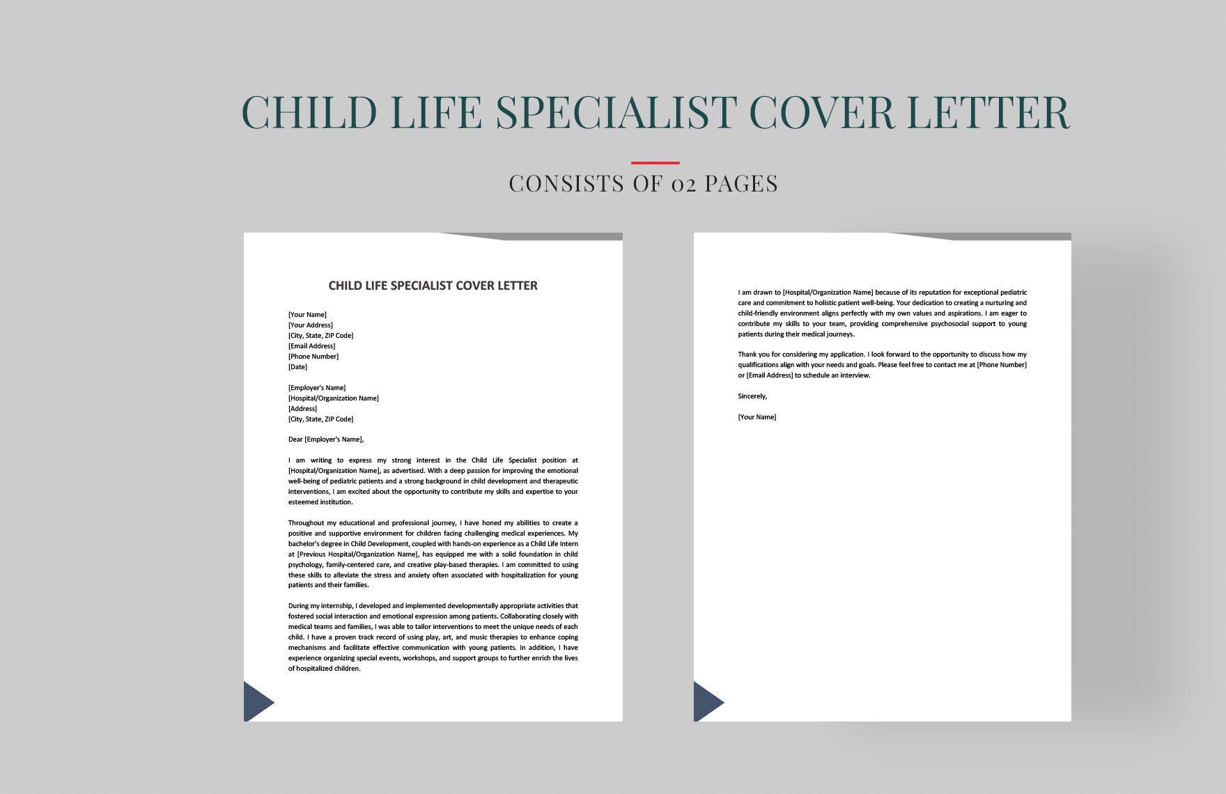 Child Life Specialist Cover Letter