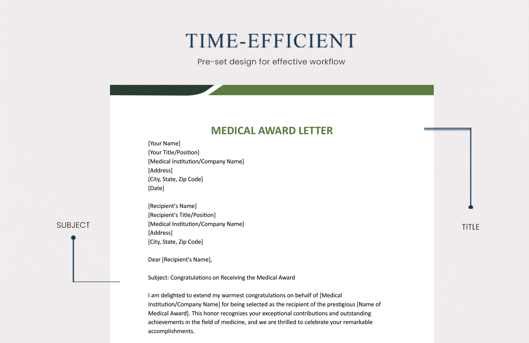 Medical Award etter