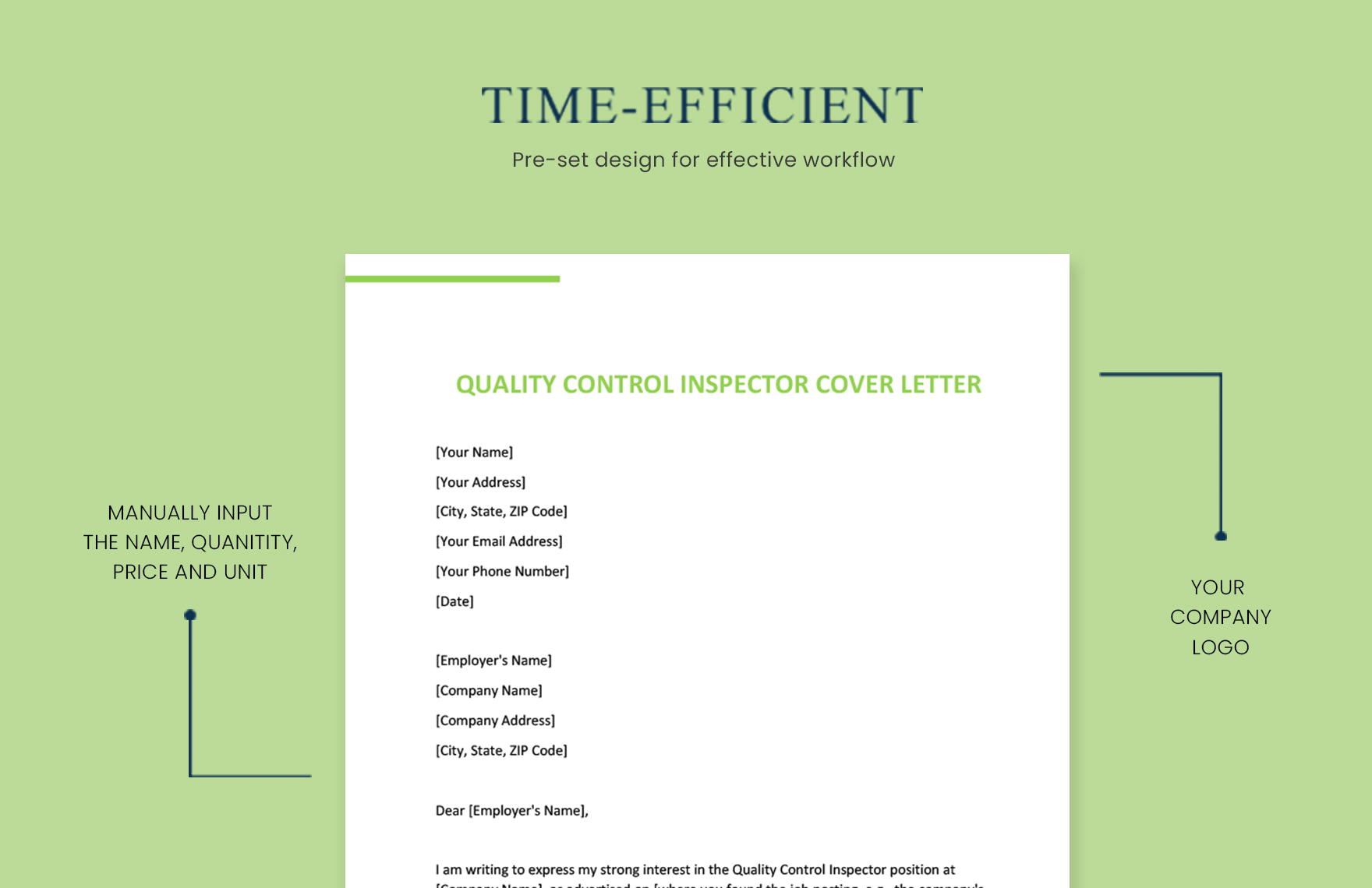Quality Control Inspector Cover Letter